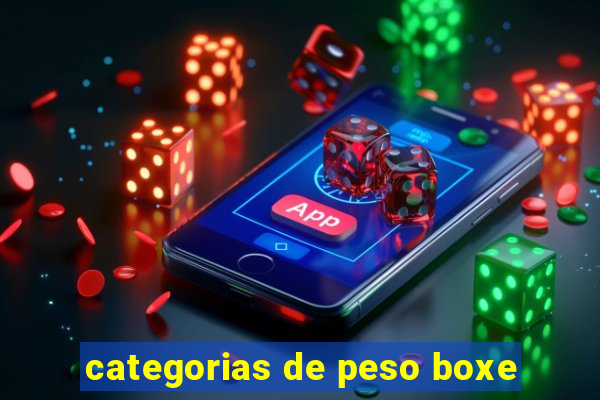 categorias de peso boxe